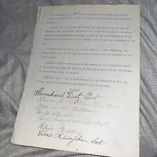 1901 Republican Assoc Baltimore MD President McKinley Assassination Resolution picture