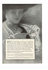 VINTAGE 1909 SUSQUEHANNA SILK MILLS SUSKANA LADIES FASHION GLINTOLA AD PRINT picture