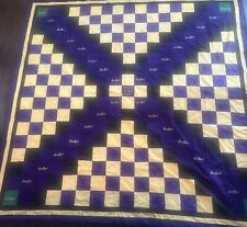 Crown Royal Quilt Purple Black Green Yellow 6’x6’ picture