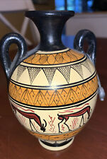ATTIC Geometric Replica Pottery 800 B.C. Hand Made In Greece. 5” X 3” VG++ picture