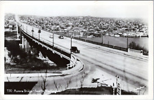 RPPC - Aurora Bridge, Seattle Washington - Real Photo Postcard - Old Cars c1940s picture