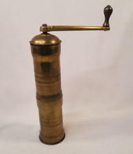 Vintage Pepper Mill Grinder Brass 8