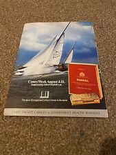 WFBK9 ADVERT 11X8 ALFRED DUNHILL CIGARETTES COWES WEEK 4-11 AUG 1973 picture