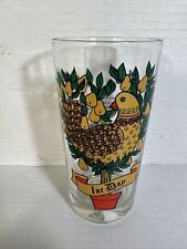 Indiana Glass 12 Days of Christmas Drinking Glass 1st Day Partridge picture