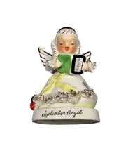 Vintage Napco Japan A1369 Ceramic September Birthday Angel Decorative Figurine  picture
