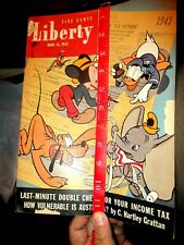 MARCH 1942 LIBERTY MAGAZINE WITH GREAT DISNEY COVER  picture
