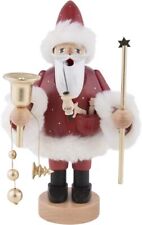 KWO Red Santa German Christmas Incense Smoker Handcrafted in Erzgebirge Germany picture