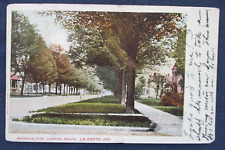 1906 La Porte Indiana Michigan Ave Street & Homes Postcard picture