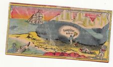 Soapine Cleaning Soap Beached Whale Sailboat Vict Card c1880s picture