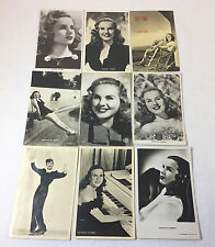 Lot of 9 Vintage DEANNA DURBIN Postcards   picture