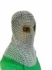 DGH® 10 mm Butted Aluminum Chain Mail Coif / Chainmail Hood Medieval Armor FS. picture