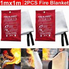 2X Large Fire Blanket Fireproof For Home Kitchen Office Caravan Emergency Safety picture
