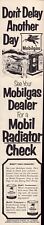 Mobil Gas Get a Radiator Check Today Don't Delay 1953 Vintage Print Ad-C-2.1 picture