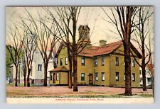 Shelburne Falls MA-Massachusetts, Panoramic View Grammar School Vintage Postcard picture