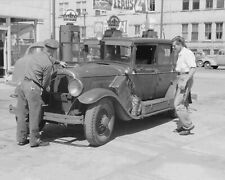 Sturgeon Bay, Wisconsin Men Looking At Car Vintage Old Photo 8.5 x 11 Reprints picture