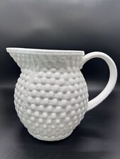Vintage TIFFANY & CO White Basket Weave Porcelain Pitcher Sybil Connolly Ireland picture