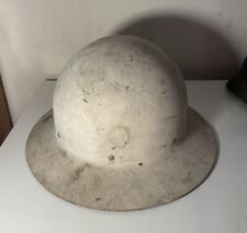 WWII US Home Front White Painted 1944-1945 Issued Civil Defense Helmet picture