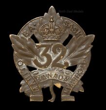 WW1 CEF Canadian Expeditionary Force 32nd Battalion Cap Badge picture