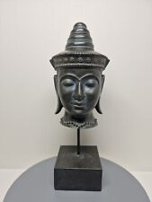 VTG Large 17” Buddha Head Statue,  Resin / Chalk?, Target 2004, D30 picture