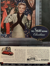 Body By Fisher Automotive General Motors Christmas Vintage Print Ad 1938 picture