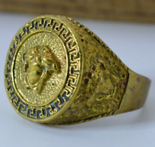 Very Stunning Ancient Artifact Ring Bronze Authentic Rare Antique Amazing picture