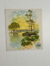 Victorian Trade Card Clark's Spool Cotton Bayou Tegre Louisiana  picture