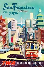 San Francisco Chinatown 1950s Vintage Style Travel Poster - 20x30 picture