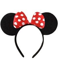 Minnie Mouse Ears -  Red polka dot Bow Minnie Ears  / Disney Party / Disney Ears picture