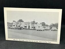 LAKE VIEW GROC. & CAFE - PARIS LANDING, TN 1950'S AUTOS, BOAT,  COCA-COLA SIGN picture