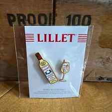 New Lilet two enamel lapel hat pins French apéritif wine Stocking Stuffer picture