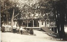 Staff of Walker's Hotel, Lake Bomoseen VT; nice 1910s RPPC picture