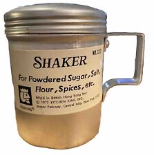 Vintage Aluminum Kitchen Powdered Sugar Shaker Salt/Pepper/Flour (Y) picture