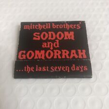 Sodom and Gomorrah Matchbook - Mitchell Brothers’ Theaters - True Crime picture