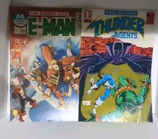 Vintage Comic Book Lot Of 2 E-Man 1975 & Thunder Agents 1983 picture