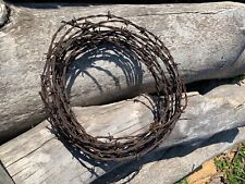 vintage Wyoming barbed wire great patina 50 foot pieces picture