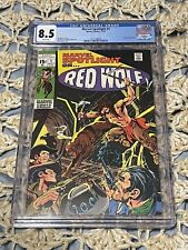 Marvel Spotlight #1 CGC 8.5 WHITE PAGES 1st APP and ORIGIN of New Red Wolf 1971 picture