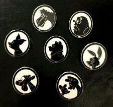 🍯 Complete Set of 7 Winnie the Pooh & Friends Silhouette Pin Lot: Tigger Eeyore picture