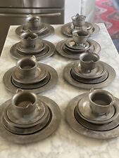 48 Pieces Vintage RWP Wilton Columbia Dinner Service PA USA Armetale Pewter picture