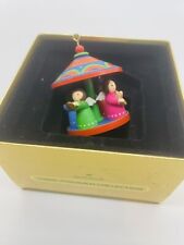 1979 Hallmark Christmas Carrousel Ornament Twirl About Motion Angels Angel Band picture