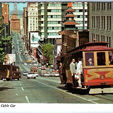 c1970s San Francisco, CA Van Ness Ave California Market Cable Car UPS Truck A230 picture