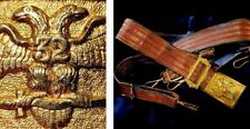 GOLD ORNATE MASONIC Antique 32nd DEGREE SWORD-BELT Classic SCOTTISH RITE SYMBOLS picture
