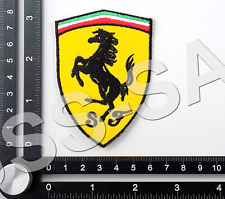FERRARI EMBROIDERED PATCH IRON/SEW ON 3-1/4