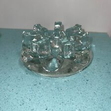 Chantal Trivet Vintage 6 Inch Grande Stand Clear Glass Warming picture