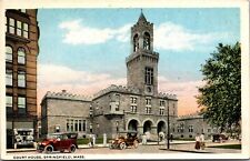 Vtg Springfield Massachusettes MA Court House 1920s Postcard picture