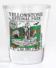 YELLOWSTONE WYOMING MONTANA IDAHO NATIONAL PARK SERIES COLLECTION SHOT GLASS  picture