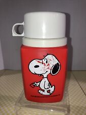 Vtg 8 0z Snoopy Thermos Complete picture