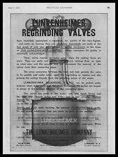 1912 The Lunkenheimer Company Cincinnati Ohio Regrinding Valves Vintage Print Ad picture