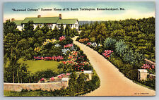 Vintage Postcard ME Kennebunkport Seawood Cottage  Linen ~10642 picture