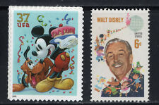 MICKEY MOUSE. PLUTO * WALT DISNEY * US POSTAGE STAMPS MINT picture