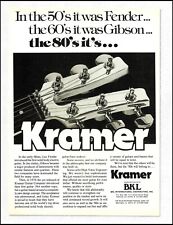 Vintage 1980 Kramer Guitar advertisement print reprinted in 2020 picture